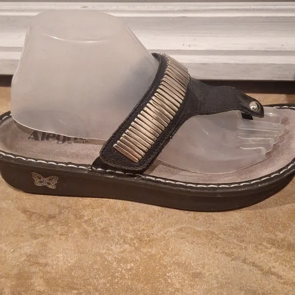 Alegria CAR 653 Black EMBELLISHED SANDALS. 39/ 8.5 - Picture 3 of 8